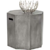 Ollo Outdoor End Table in Grey Concrete